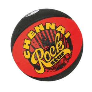 NIVIA Chennai Rockstar Size 5 Basketball Black & Red [80011]